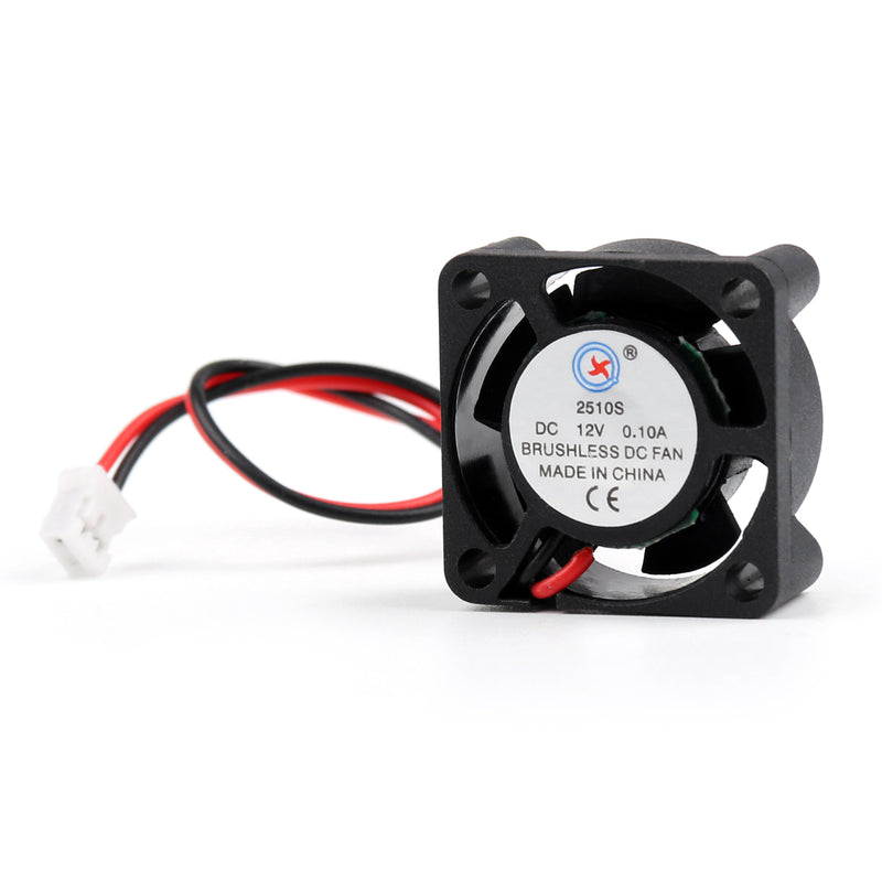 4Pcs DC Brushless Cooling PC Computer Fan 12V 0.1A 2510S 25x25x10mm 2 Pin Fan