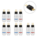 5PCS Earphone Pin 0.78mm DIY Plug Audio Connector For UM3X W4R UE18 UE11 Chrome