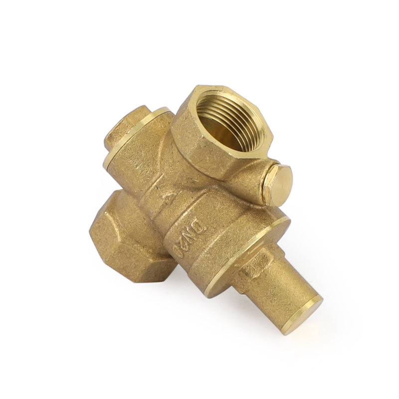 DN20 3/4" Brass Adjustable Water Pressure Reducing Regulator Valves With Gauge