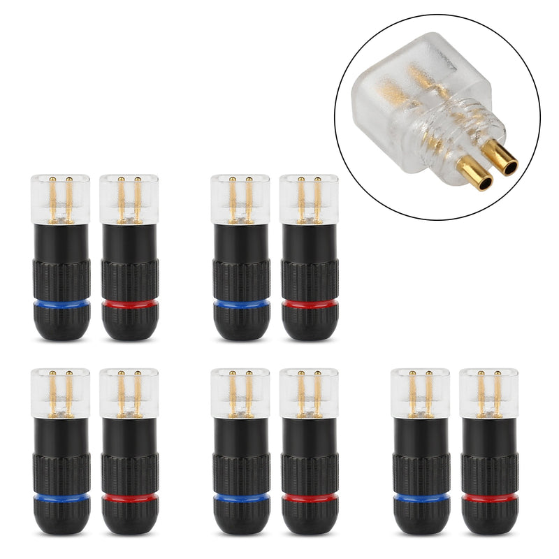 5PCS 0.78mm Earphone Pins Solder Wire Connector For UE18PRO UE11PRO 7PRO Black