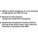 1Pcs 8Pin Hands-Free Car Microphone For ICOM IC2200H IC2720 IC2820 Vehicle Radio