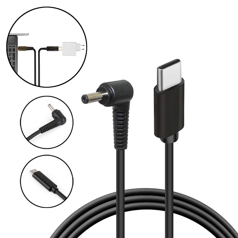 USB PD Type C Charging Cable 4.0*1.35mm Fit for ASUS Q503UA Q503U Q503