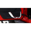 2pcs ABS Trunk Sundry Net String Bag Frame Trim For Renegade 2011+ 2Door Silver/Orange Generic