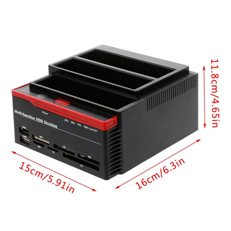 Multifunction 2.5 3.5" HDD Docking Station UKB 3.0 Clone Hard Drive Card UK