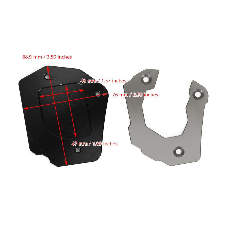 Motorcycle Kickstand Enlarge Plate Pad fit for BMW F800GS 2008-2018 Generic