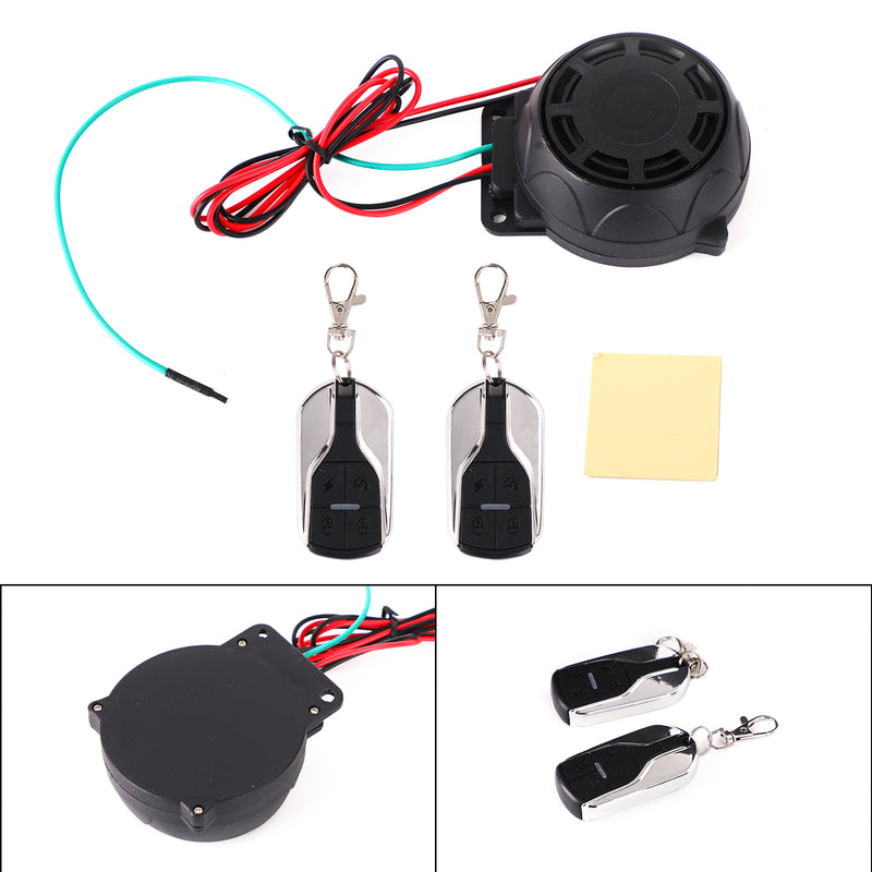 Detector Anti Theft Security Remote Control Alarm System Kit For Motorcycle Generic