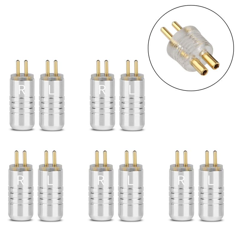 5PCS Aluminum Alloy 0.78mm Plug Audio Connector For JH Audio JH16 JH11 Pro Chrom