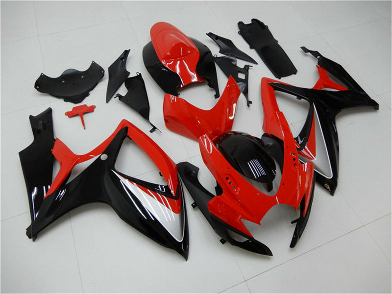 Fairing Suzuki GSXR600/750 2006-2007 Injection Plastic Kit Red Black Generic