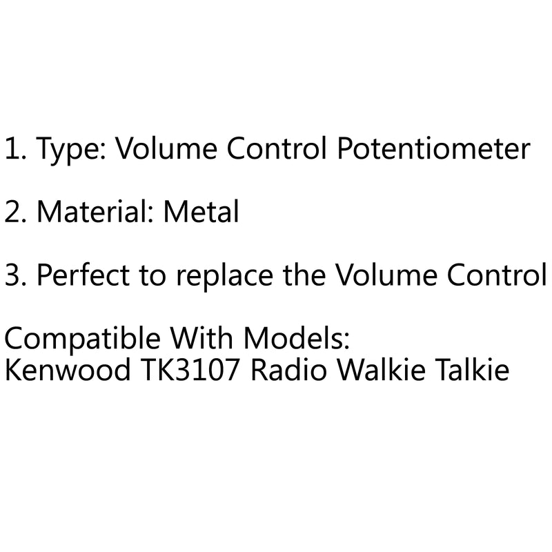 4Pcs Volume Control Switch Potentiometer For Kenwood TK3107 Radio Walkie Talkie