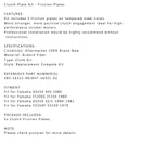 Clutch Friction Plate Kit Set fit for Yamaha XS250 SE/C YZ250 IT250 Generic