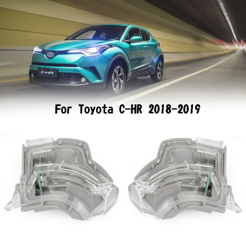 Front Mirror Turn Signal Light  Pair For Toyota C-HR 2018-2019 Generic