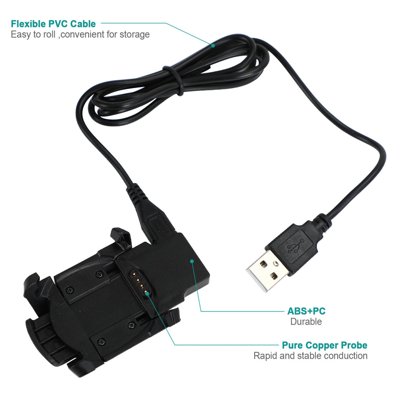 USB Data Charging Clip Charger Cable For Fenix 3/Fenix 3 HR/Fenix 3 Sapphire