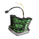 LED Brake Turn Signals Taillight For Kawasaki Z650 Ninja 650 Z900 17-24 Silver Generic