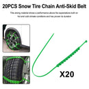 10PCS Snow Tire Chain Anti-Skid Belt For Car Truck SUV Emergency Winter Driving Generic