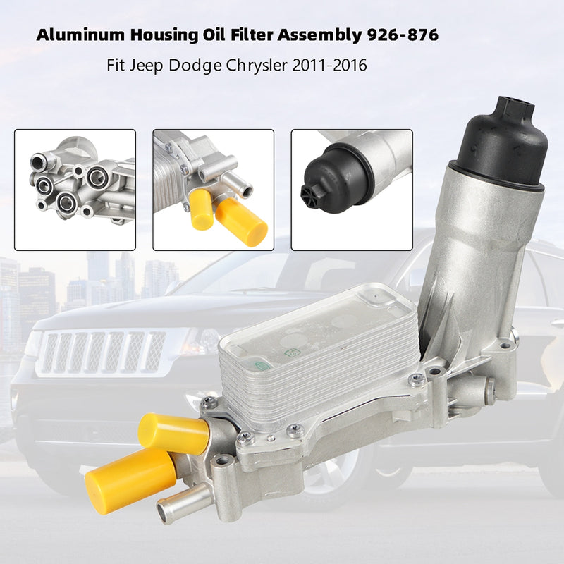 2011 Dodge Avenger Aluminum Housing Oil Filter Assembly 926-876 5184304AE 68105583AF 5184294AE