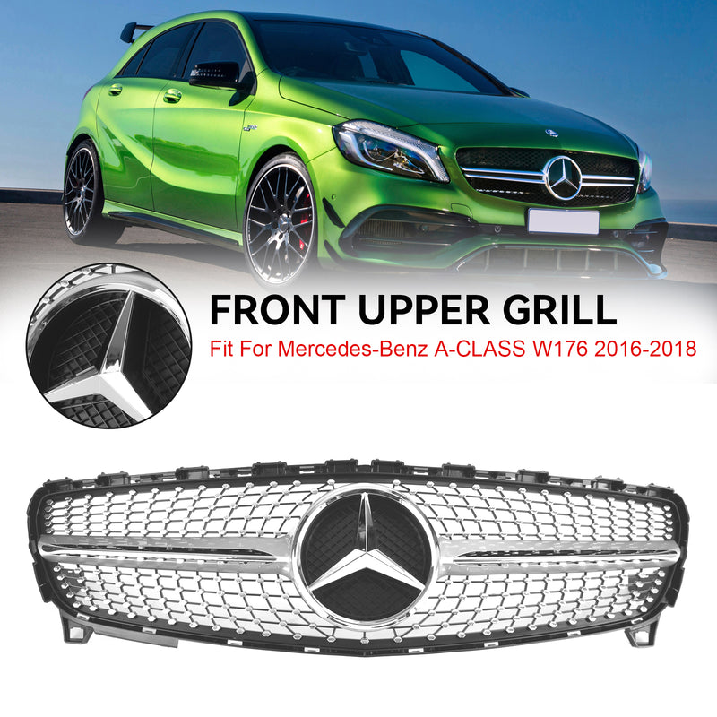 MERCEDES BENZ A CLASS W176 2016-2018 Diamond Front Bumper Grille Grill