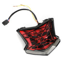 LED Brake Turn Signals Taillight For Kawasaki Z650 Ninja 650 Z900 17-24 Silver Generic