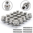 Set of 20 Lug Nuts For LR3 LR4 HSE Supercharged Range Rover Land Rover Chrome