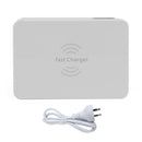 Multiport Quick USB Charger Station With Wireless Charging Pad LCD Display AU