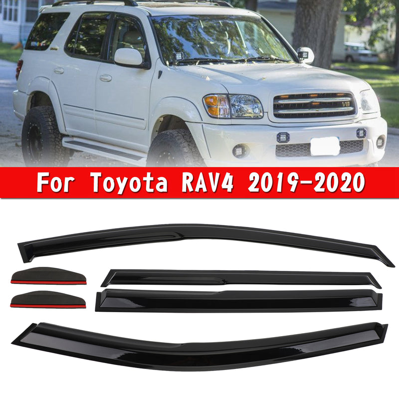 Toyota RAV4 2019-2020 Car Window Sun Rain Guard Visors Kit 6PCS