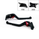 Long Brake Clutch Levers For KTM 690 Duke R 2014-2017 2015 2016 Black Generic