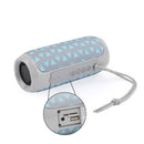 Bluetooth USB/TF/FM Radio Portable Speaker Wireless Outdoor Stereo Triangle Blue