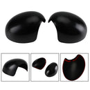 2 x Black Mirror Covers for MINI Cooper R55 R56 R57 R58 R59 R60 R61 Power Fold Mirror High Quality Generic