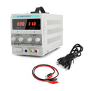 Adjustable Power Supply 30V 5A 110V Precision Variable DC Digital Lab w/clip