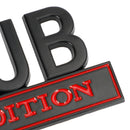 2¡Á FJB EDITION 3D Emblem Badge Truck Car Decal Bumper Sticker Black & Red