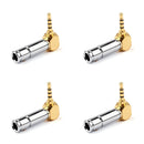 4PCS 2.5mm 4 Pole TRRS Mini Audio Male Plug Right Angle 90¡ã Connector YD Sil