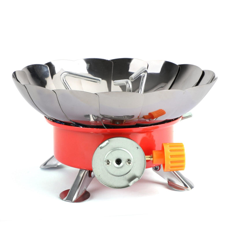 Mini Gas Burner Folding Outdoor Cooking Stove Butane Cooker Camping Windproof