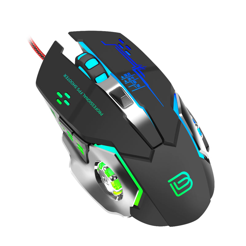 6D USB Wired Gaming Mouse For Computer PC Laptop Mac 3200 DPI