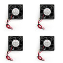 4Pcs DC Brushless Cooling Fan 12V 0.15A 6025s 60x60x25mm 2 Pin CUP Computer Fan