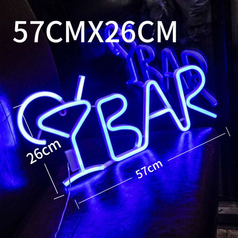 BAR Neon Sign Light LED Juice Letter Neon Lamp Tube Party Night Light Lamp Fedex Express
