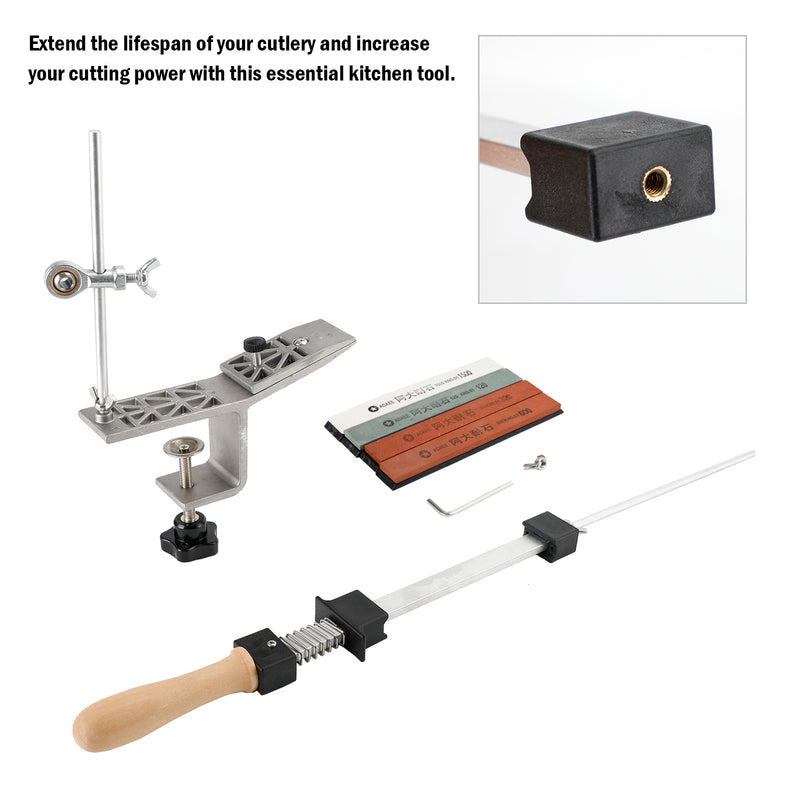 Professional Edge Knife Sharpening Fix-angle Sharpener System with 4 Stones
