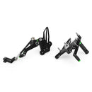 CNC Alu Rearsets Footpegs Green Fit for Kawasaki Ninja EX 250 / 400 2018-2020 Generic