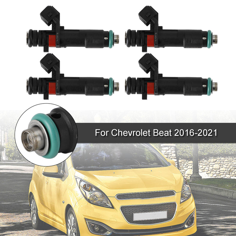 Chevrolet Spark 2011-2015 1.2L L4 INJ675 4PCS Fuel Injectors 96800843