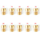 10PCS 5MM Carburettor Main Jets Nozzle Set For Dellorto Carburetor 75-98 Carb
