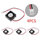 Brushless DC Cooling Blower Fan 12V 0.1A 2510B 25x25x10mm 2 Pin Wire