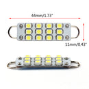 10x Super White Festoon 44mm 12-SMD Rigid Loop 1.73" LED Light Bulbs 561 562 567 Generic