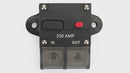 250A Amp Manual Reset Inline Circuit Breaker Fuse Terminal Block Marine Auto