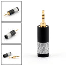1PC Mini 2.5mm 3 Pole Stereo Plug Audio Connector Fit DIY Headphone Black