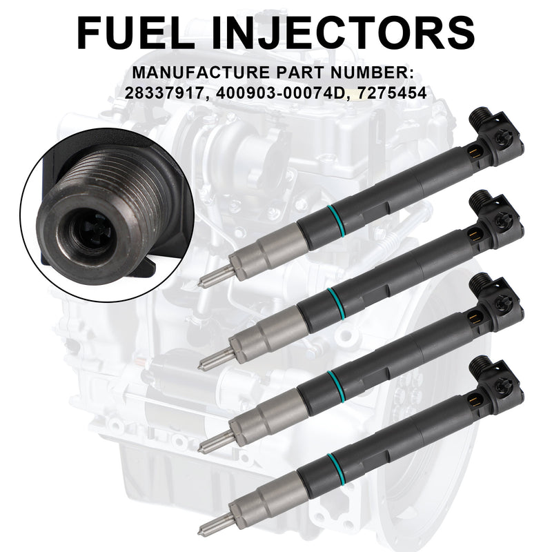 ToolCat 5600,5610 4PCS Fuel Injectors 28337917 400903-00074D 7275454