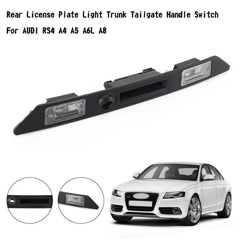 Rear License Plate Light Trunk Tailgate Handle Switch For AUDI RS4 A4 A5 A6L A8 Generic