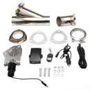 2.5" Exhaust Control E-Cut Out Dual Valve Electric Cutout Y Pipe With Remote Kit Generic