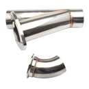 2.5" Exhaust Control E-Cut Out Dual Valve Electric Cutout Y Pipe With Remote Kit Generic