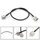 1Pcs UHF PL259 Male to Male Plug Coax Pigtail Jumper Coaxial Cable RG58 50cm Connector
