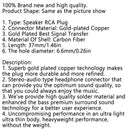 4PCS Carbon Fiber RCA Gold-Plated Copper Plug HiFi Speaker Male Connector Red