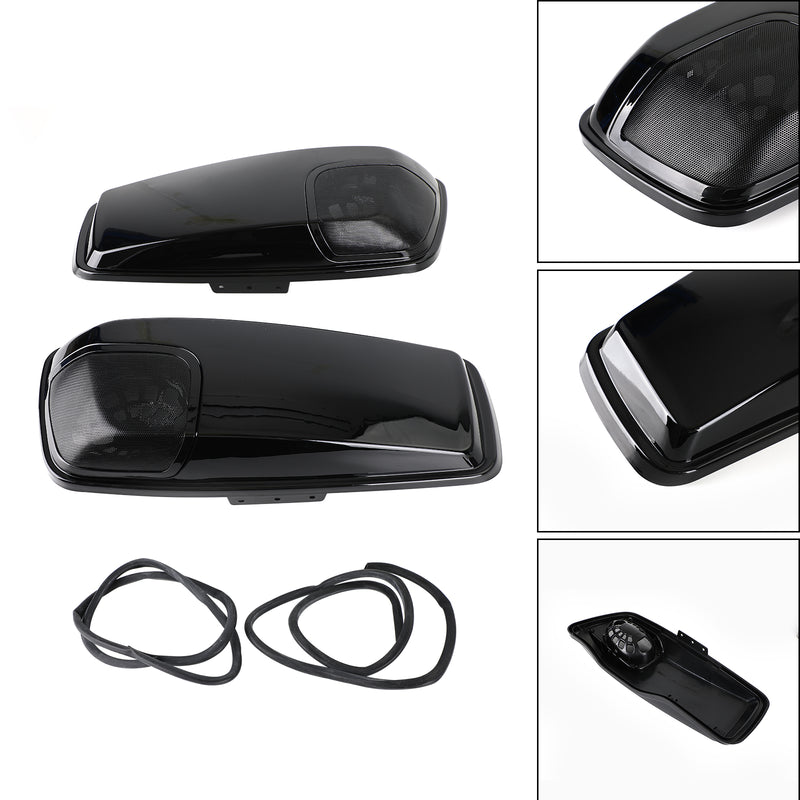 5 x 7 Speaker Lids Vivid Black for Touring Saddlebag 2014-2020 Street Glide CVO Generic