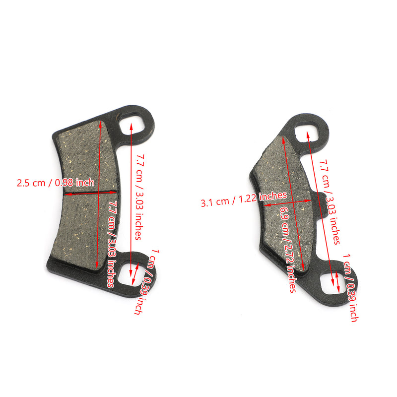 Front & Rear Brake Pads For Polaris Razor RZR 800/RZR 800 S/RZR 800 EPS/RZR 570 Generic